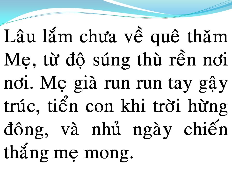Lời bài hát NGÀY CON VỀ