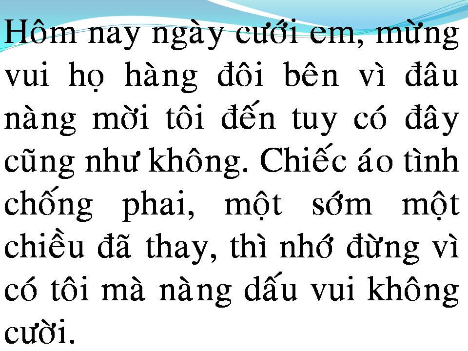 Lời bài hát NGÀY CƯỚI EM