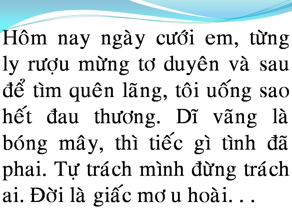 Lời bài hát NGÀY CƯỚI EM