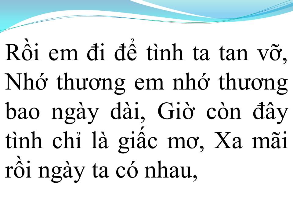 Lời bài hát NGÀY EM ĐI