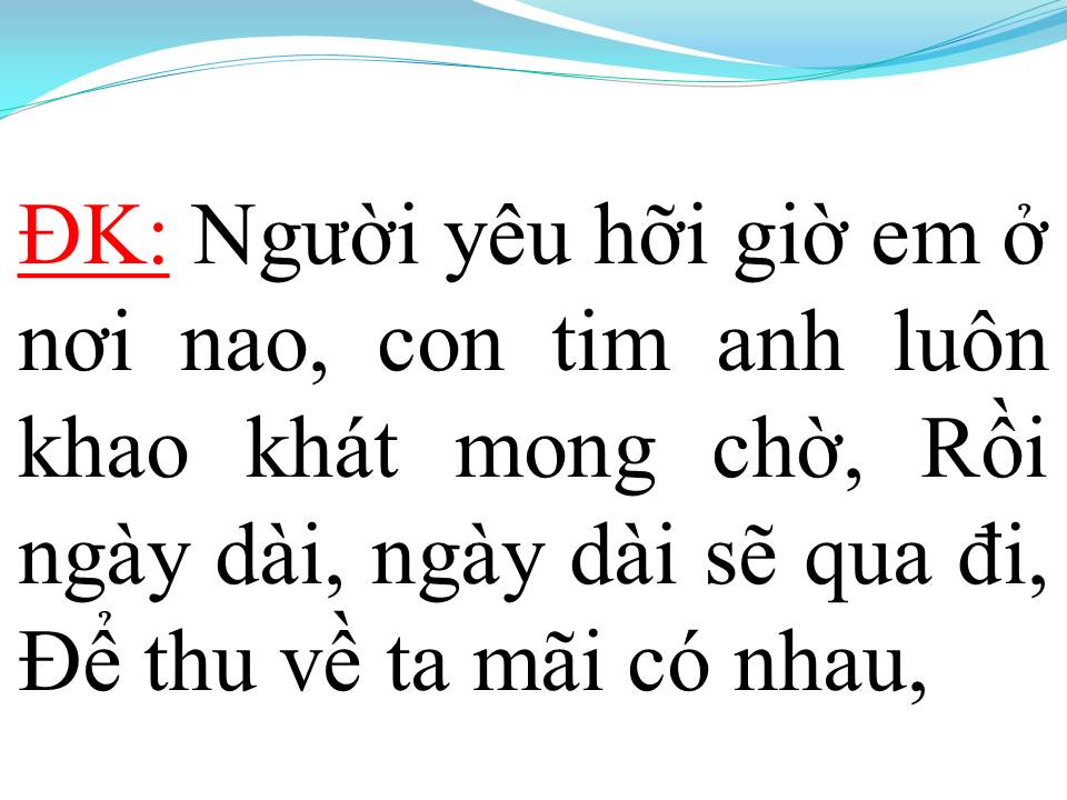 Lời bài hát NGÀY EM ĐI