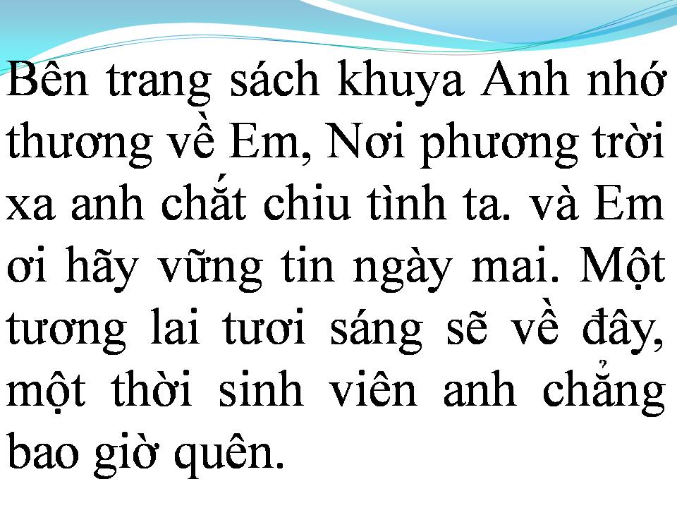 Lời bài hát NGÀY HÔM QUA