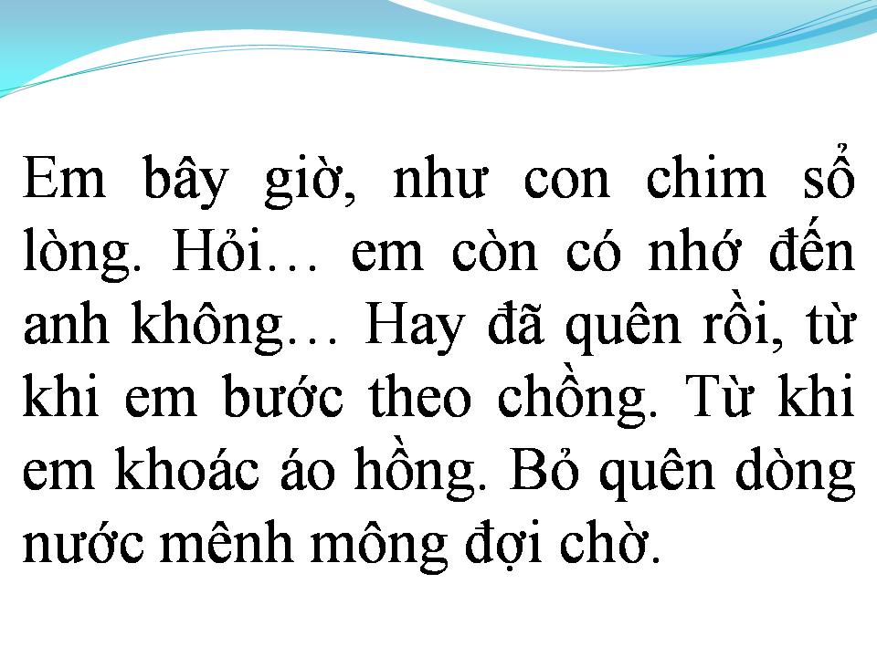 Lời bài hát NGÀY MAI EM VỀ (CÂY CẦU DỪA 2)