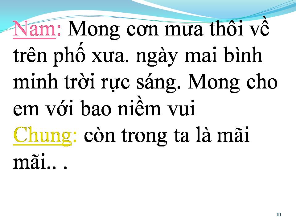 Lời bài hát NGÀY MAI MƯA THÔI RƠI