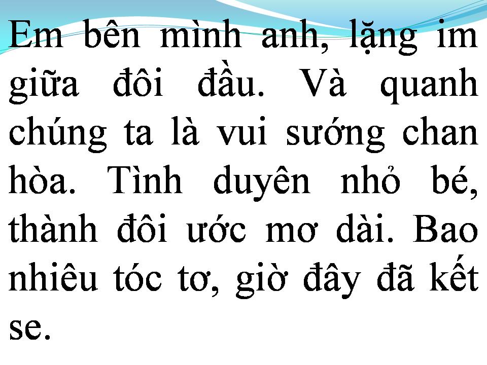 Lời bài hát NGÀY TÂN HÔN