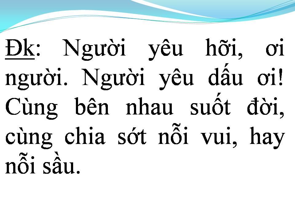 Lời bài hát NGÀY TÂN HÔN