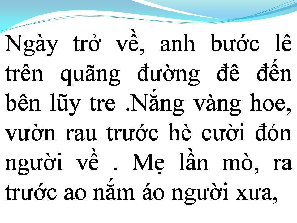 Lời bài hát NGÀY TRỞ VỀ