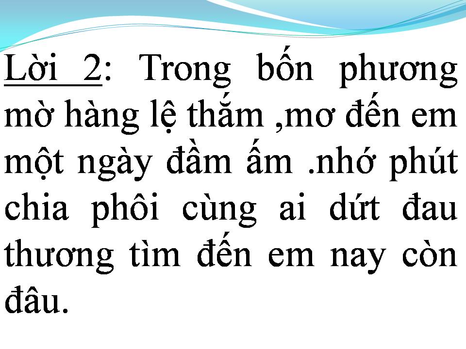 Lời bài hát NGÀY VỀ