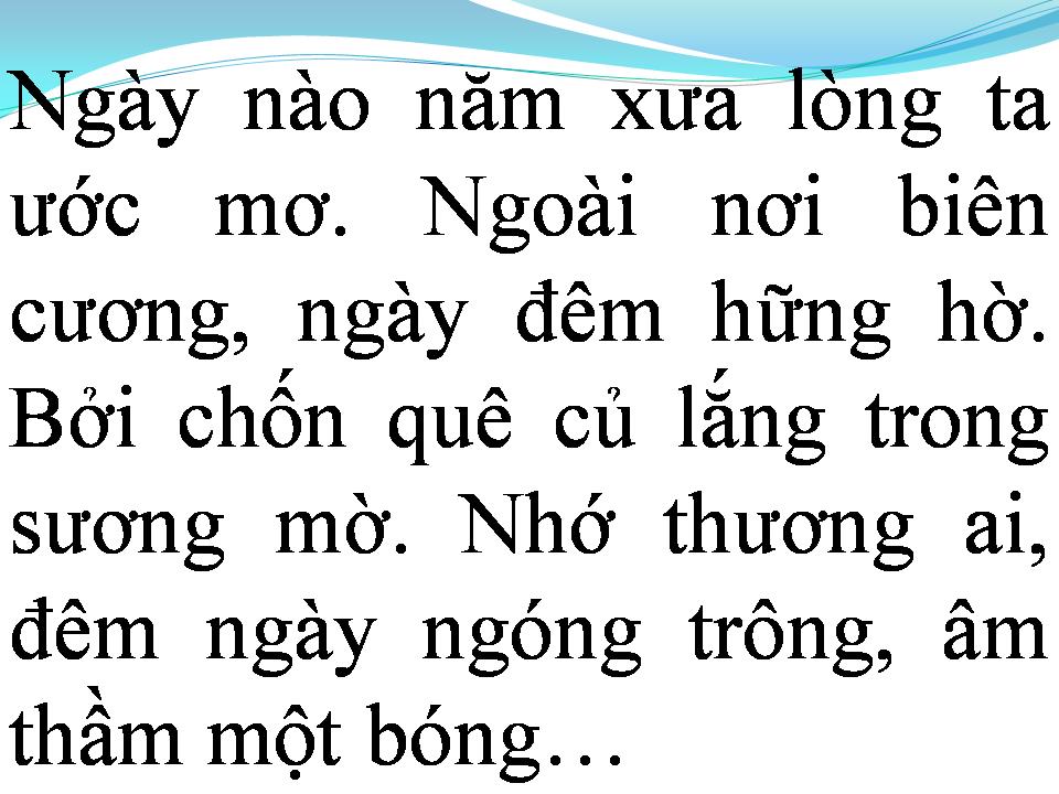Lời bài hát NGÀY VỀ QUÊ CŨ