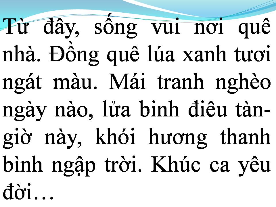 Lời bài hát NGÀY VỀ QUÊ CŨ