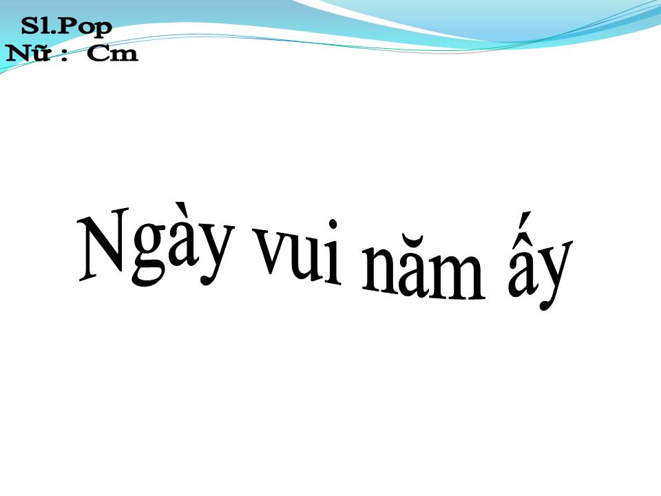 Lời bài hát NGÀY VUI NĂM ẤY