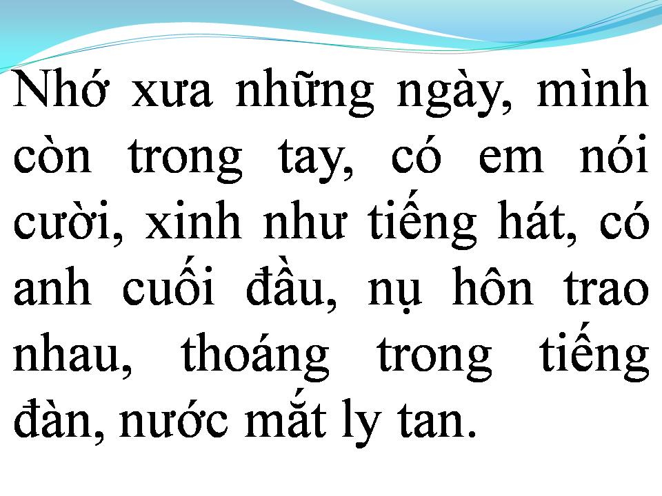 Lời bài hát NGÀY VUI NĂM ẤY