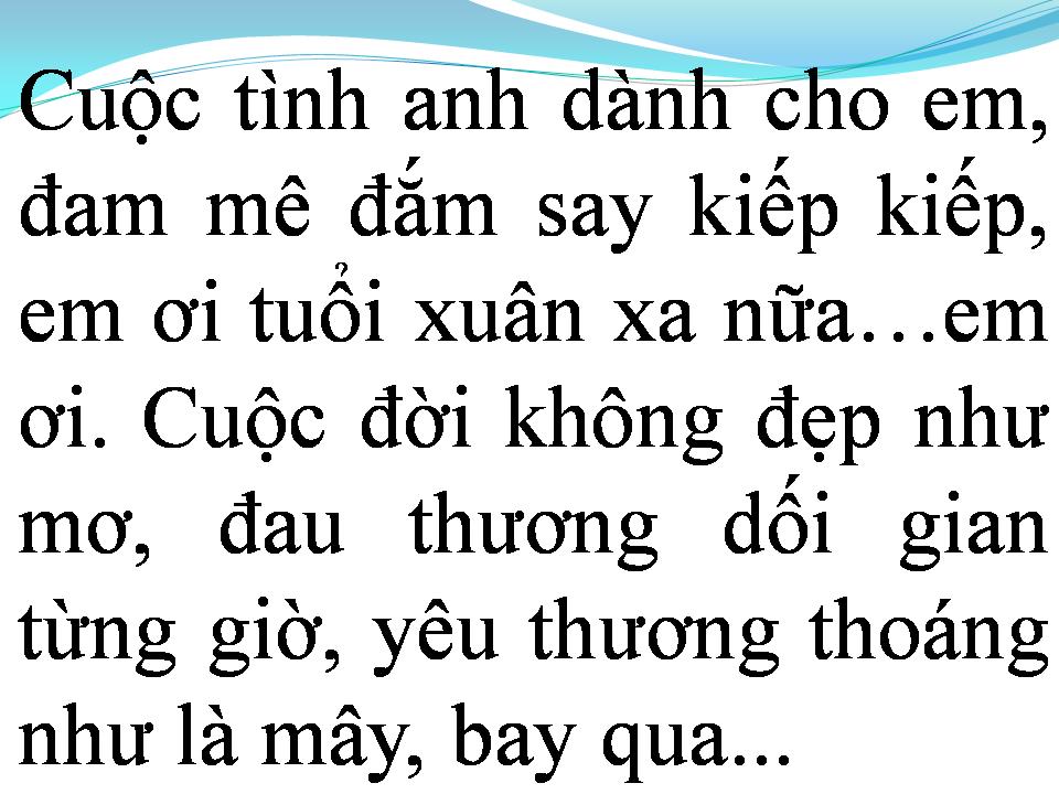 Lời bài hát NGÀY VUI QUA MAU