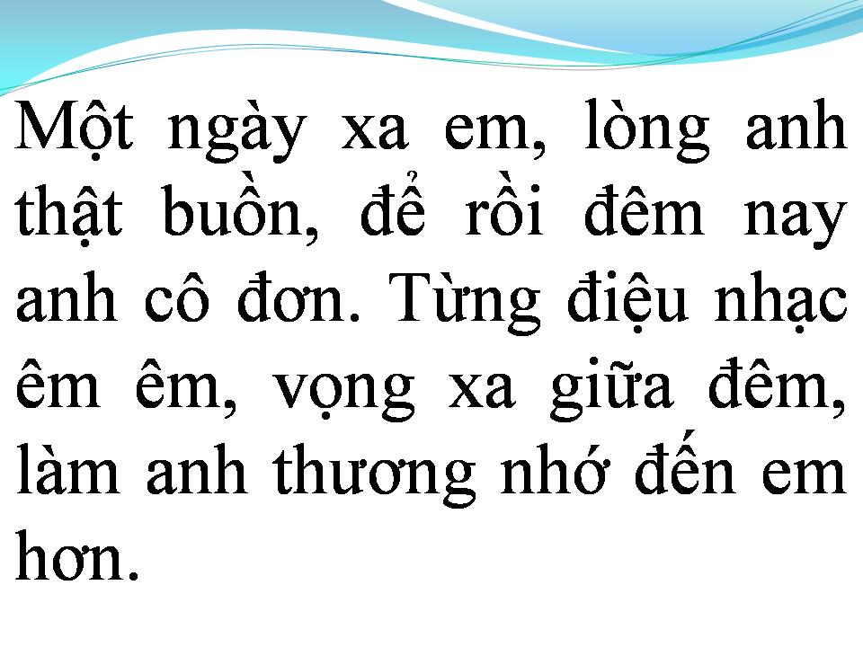 Lời bài hát NGÀY XA EM