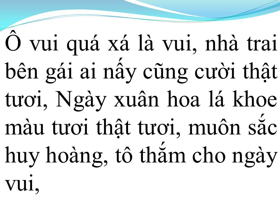 Lời bài hát NGÀY XUÂN VUI CƯỚI