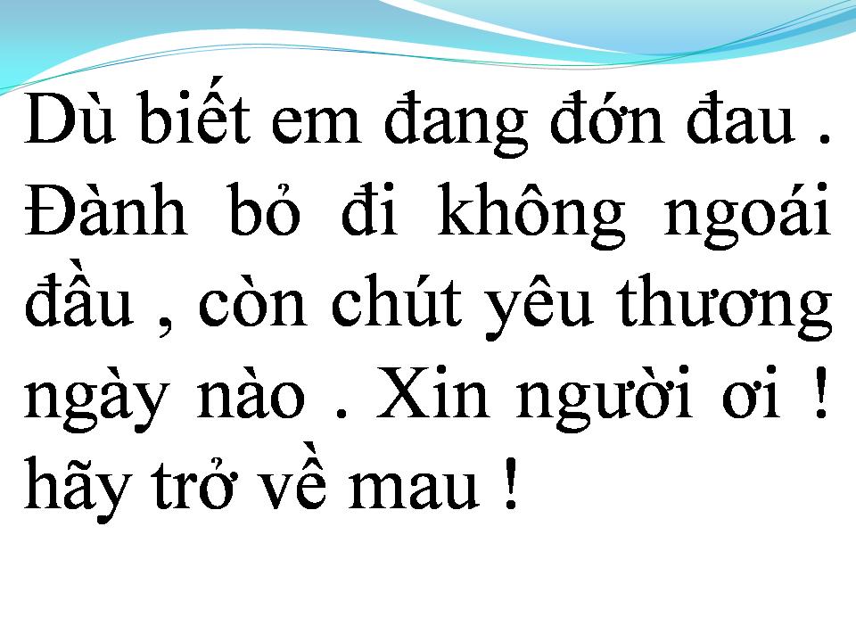 Lời bài hát NGÀY XƯA ANH HỠI