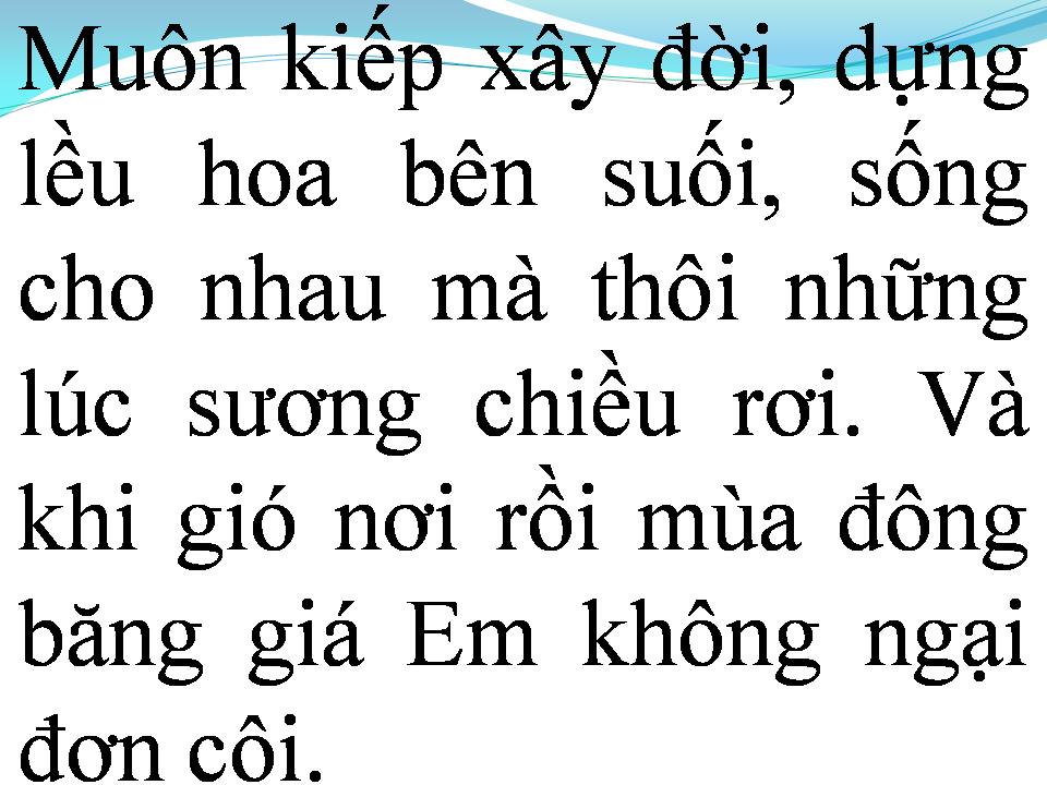 Lời bài hát NGÀY XƯA ANH NÓI