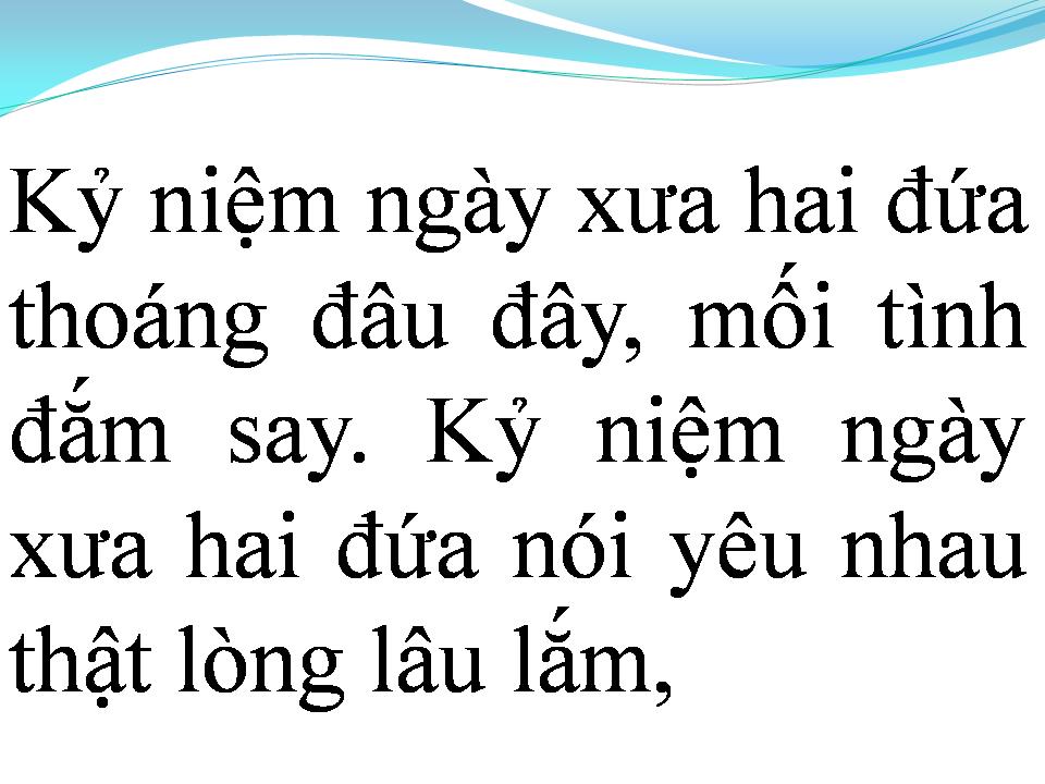 Lời bài hát NGÀY XƯA HAI ĐỨA