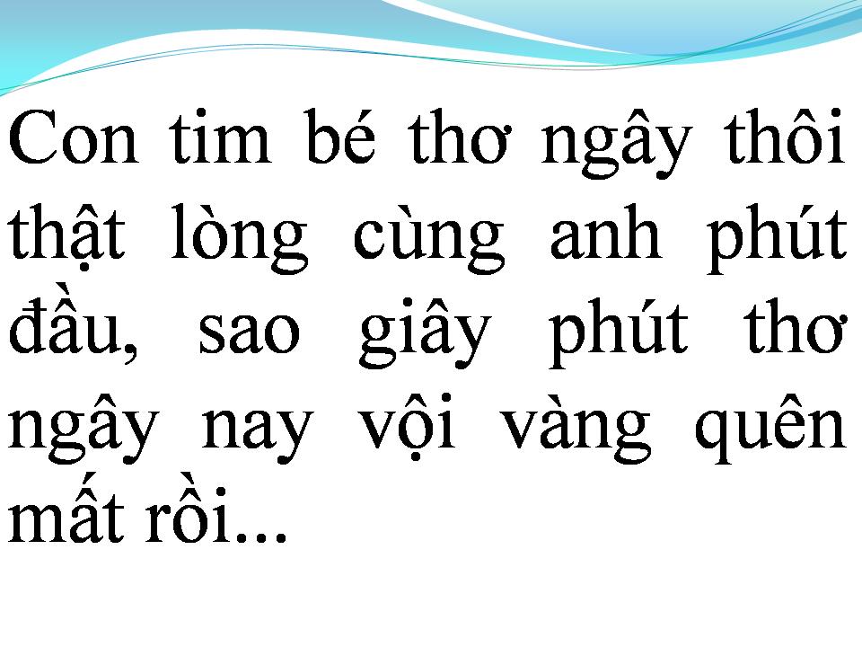 Lời bài hát NGÀY XƯA HAI ĐỨA