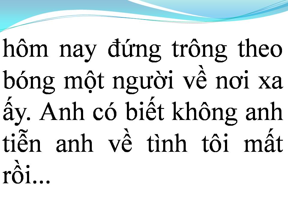 Lời bài hát NGÀY XƯA HAI ĐỨA