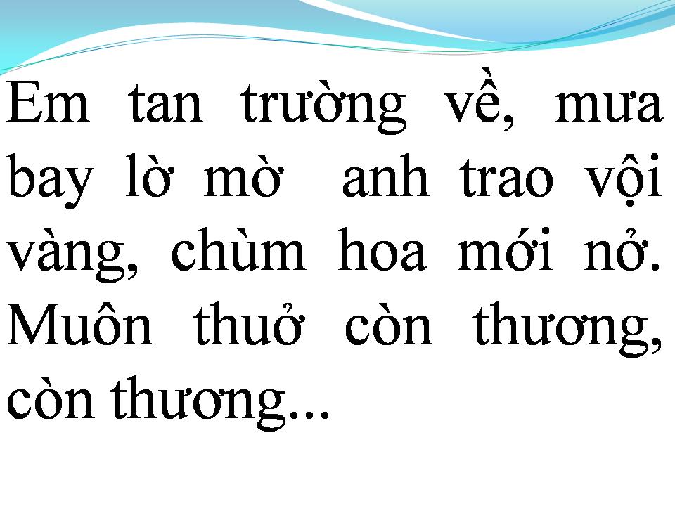 Lời bài hát NGÀY XƯA HOÀNG THỊ