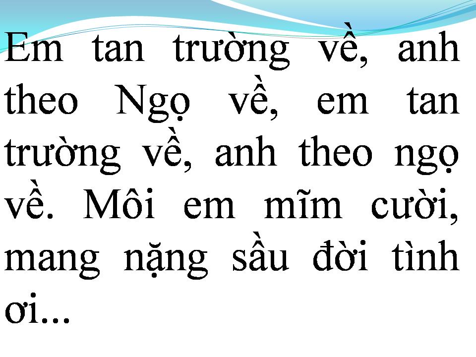 Lời bài hát NGÀY XƯA HOÀNG THỊ