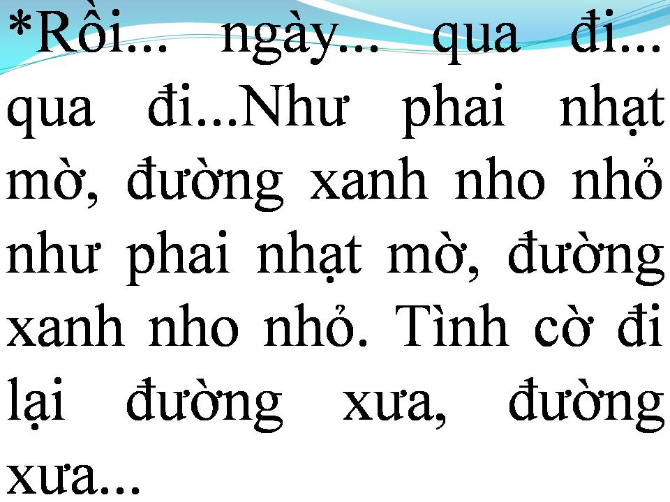 Lời bài hát NGÀY XƯA HOÀNG THỊ