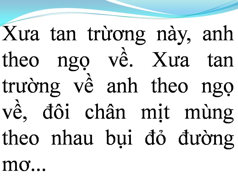 Lời bài hát NGÀY XƯA HOÀNG THỊ
