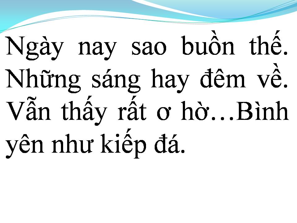 Lời bài hát NGÀY XƯA KHI CÒN BÉ