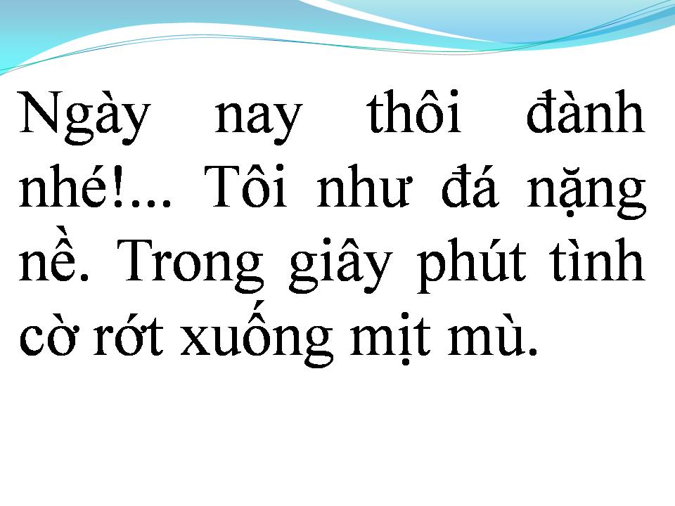 Lời bài hát NGÀY XƯA KHI CÒN BÉ