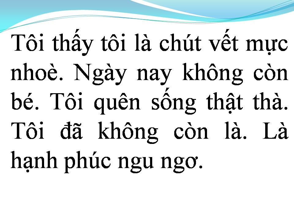 Lời bài hát NGÀY XƯA KHI CÒN BÉ