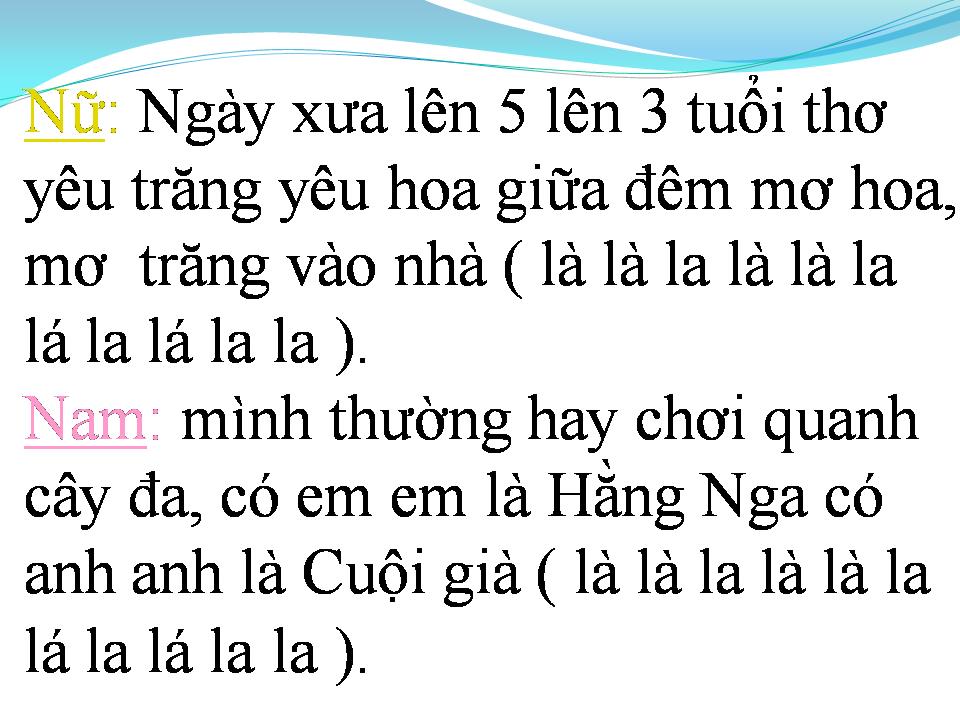 Lời bài hát NGÀY XƯA LÊN NĂM LÊN BA