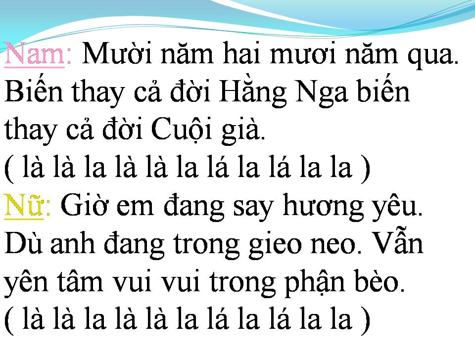 Lời bài hát NGÀY XƯA LÊN NĂM LÊN BA