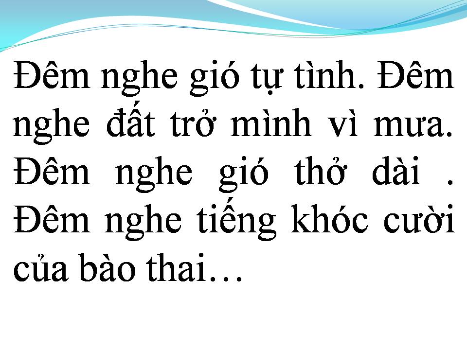Lời bài hát NGHE TIẾNG MUÔN TRÙNG