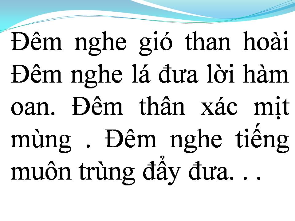Lời bài hát NGHE TIẾNG MUÔN TRÙNG