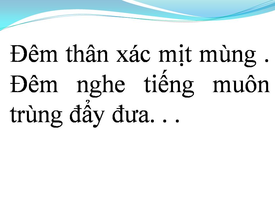 Lời bài hát NGHE TIẾNG MUÔN TRÙNG