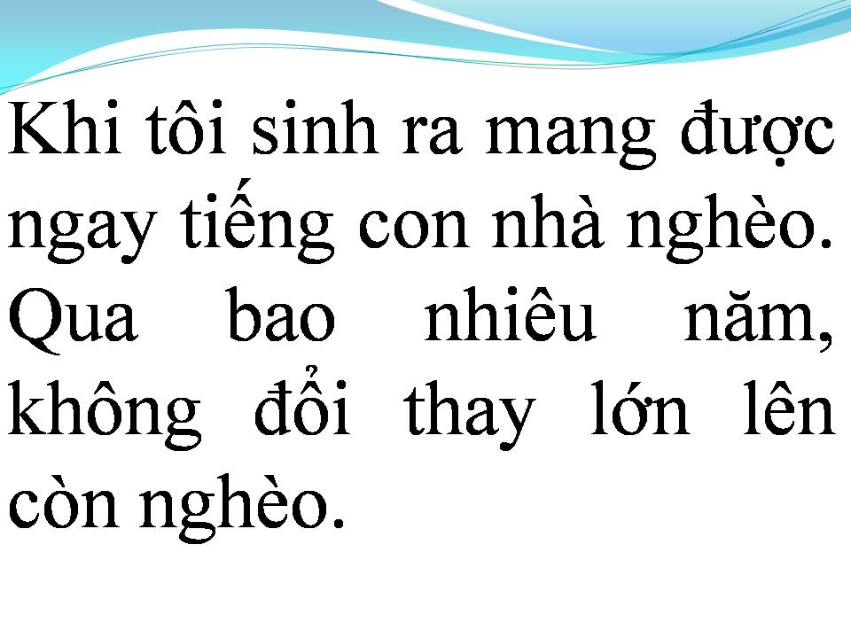 Lời bài hát NGHÈO