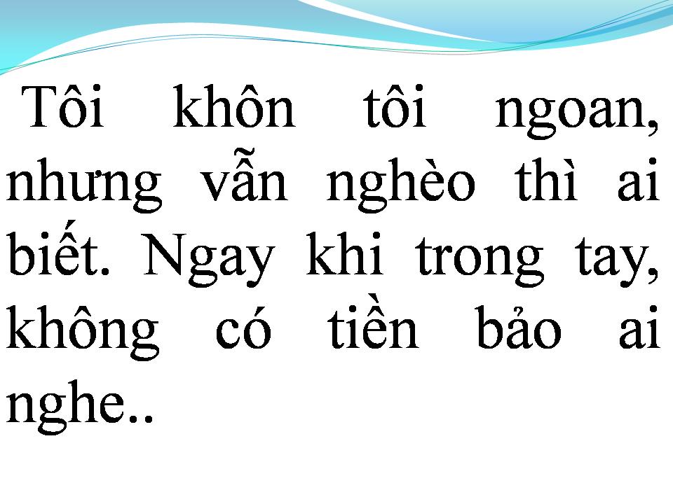Lời bài hát NGHÈO