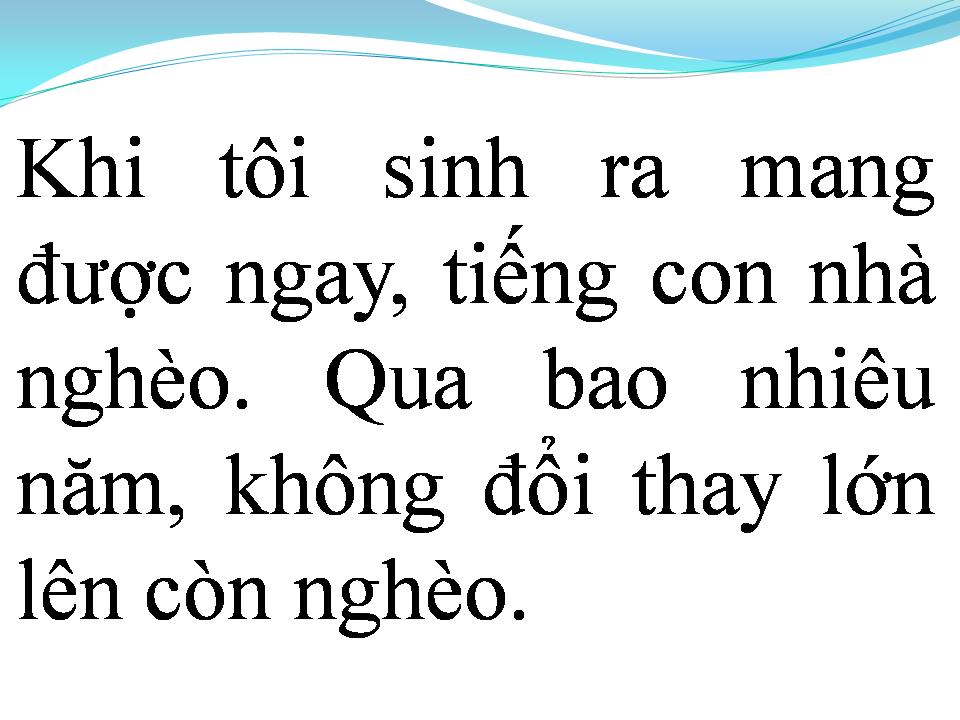Lời bài hát NGHÈO