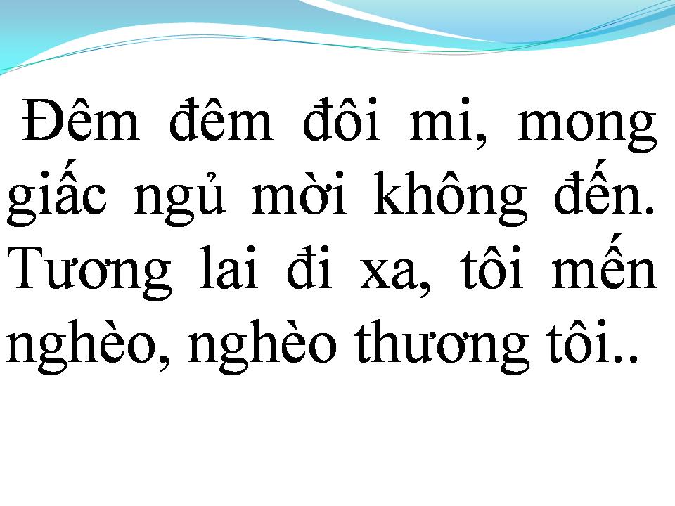 Lời bài hát NGHÈO