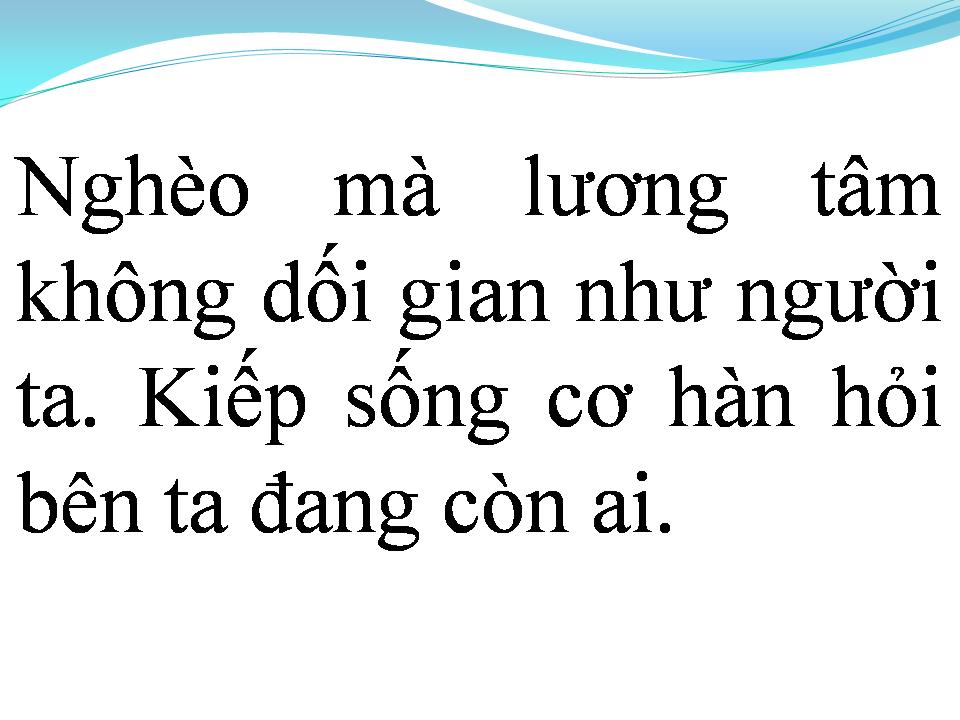 Lời bài hát NGHÈO MÀ CÓ TÌNH