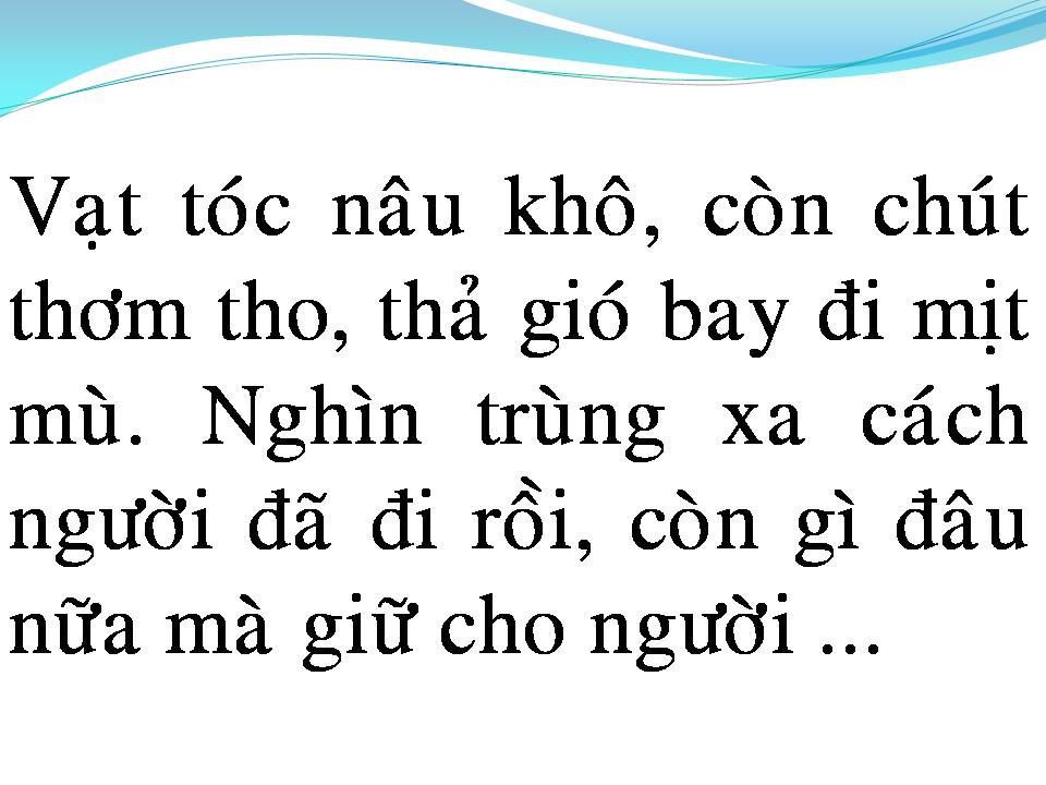 Lời bài hát NGHÌN TRÙNG XA CÁCH