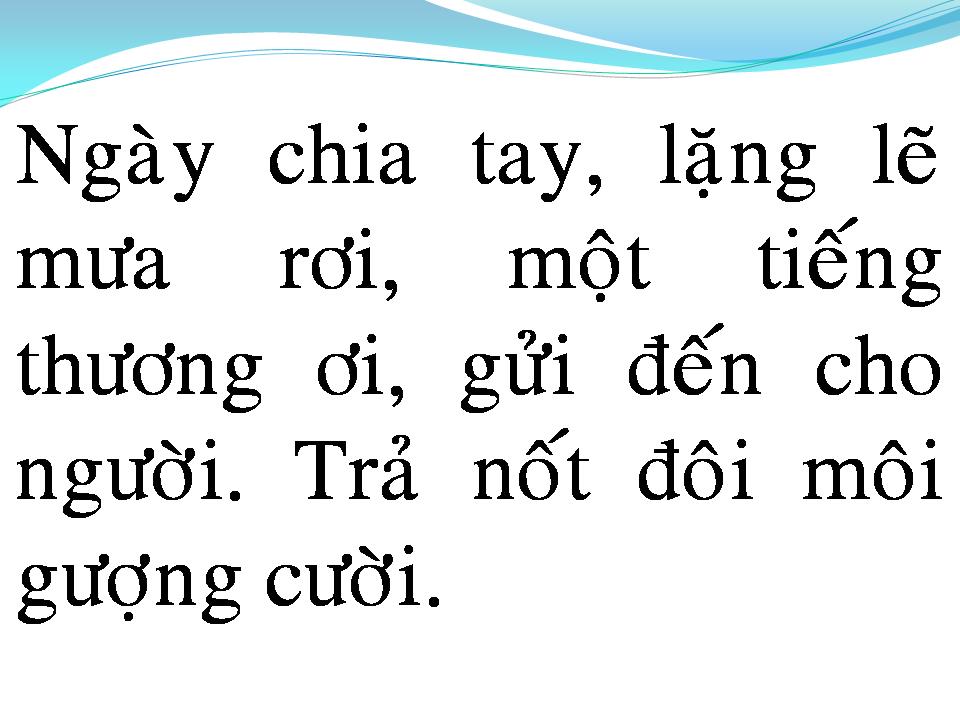 Lời bài hát NGHÌN TRÙNG XA CÁCH