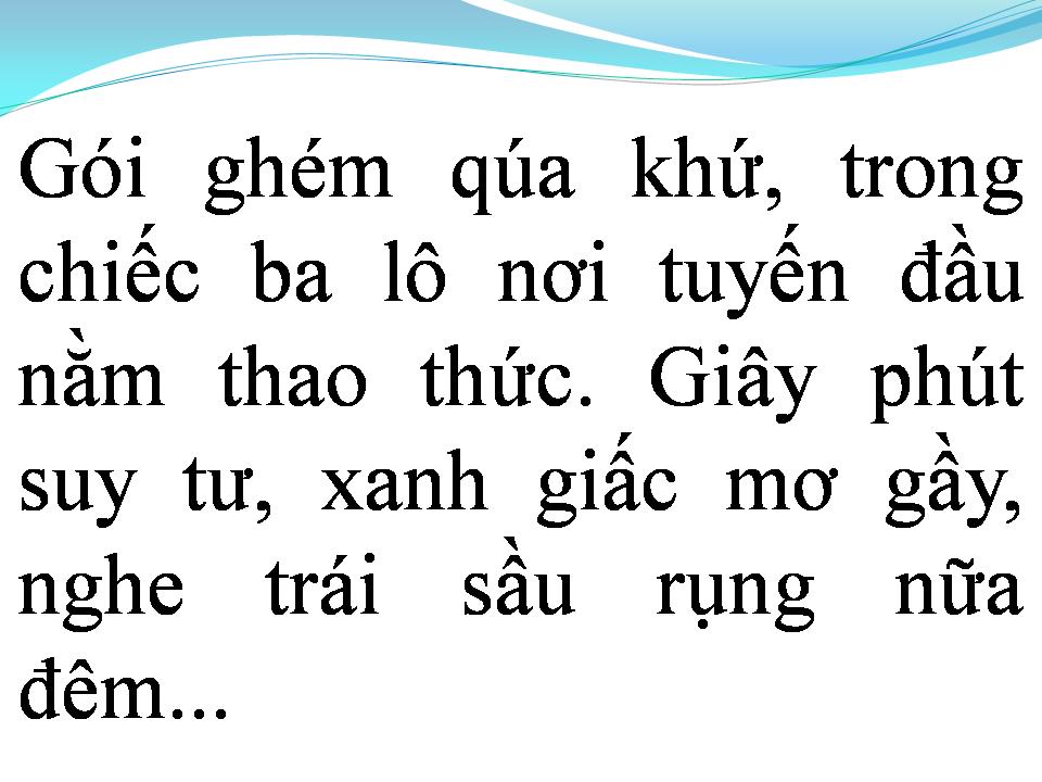Lời bài hát NGÕ HỒN QUA ĐÊM