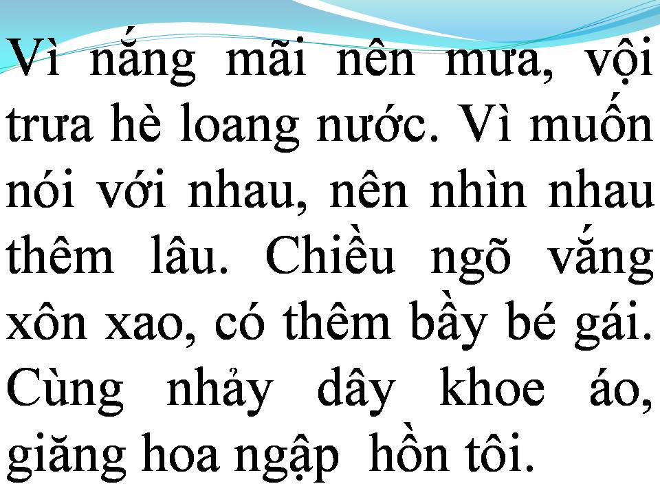 Lời bài hát NGÕ VẮNG XÔN XAO