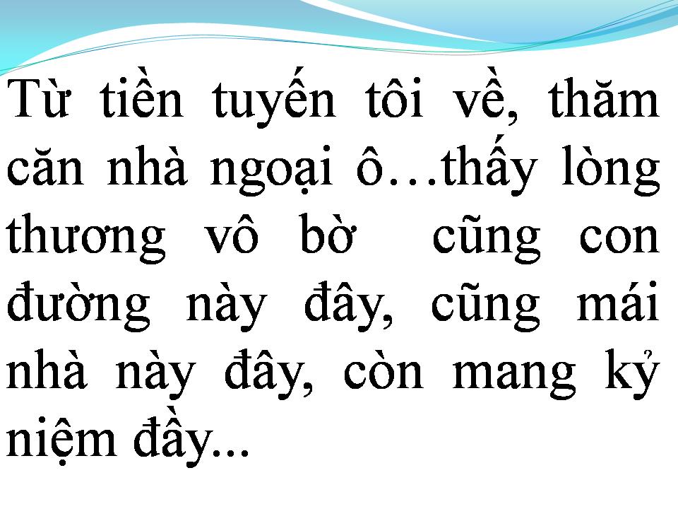 Lời bài hát NGOẠI Ô BUỒN