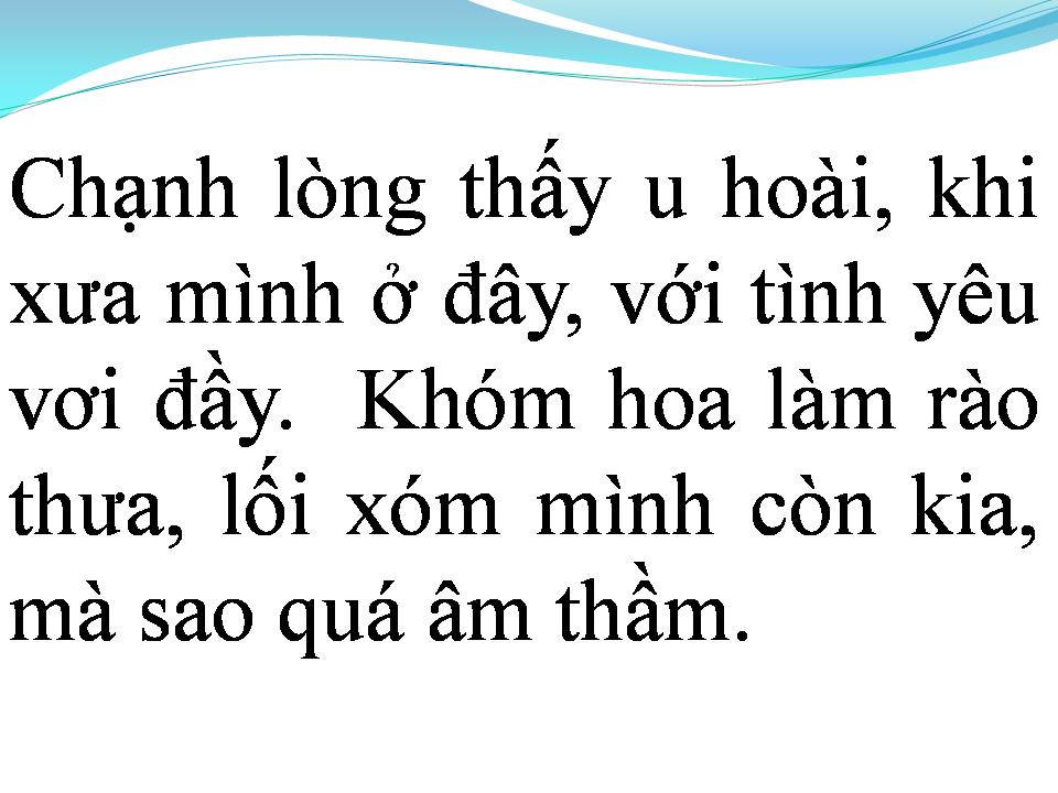 Lời bài hát NGOẠI Ô BUỒN