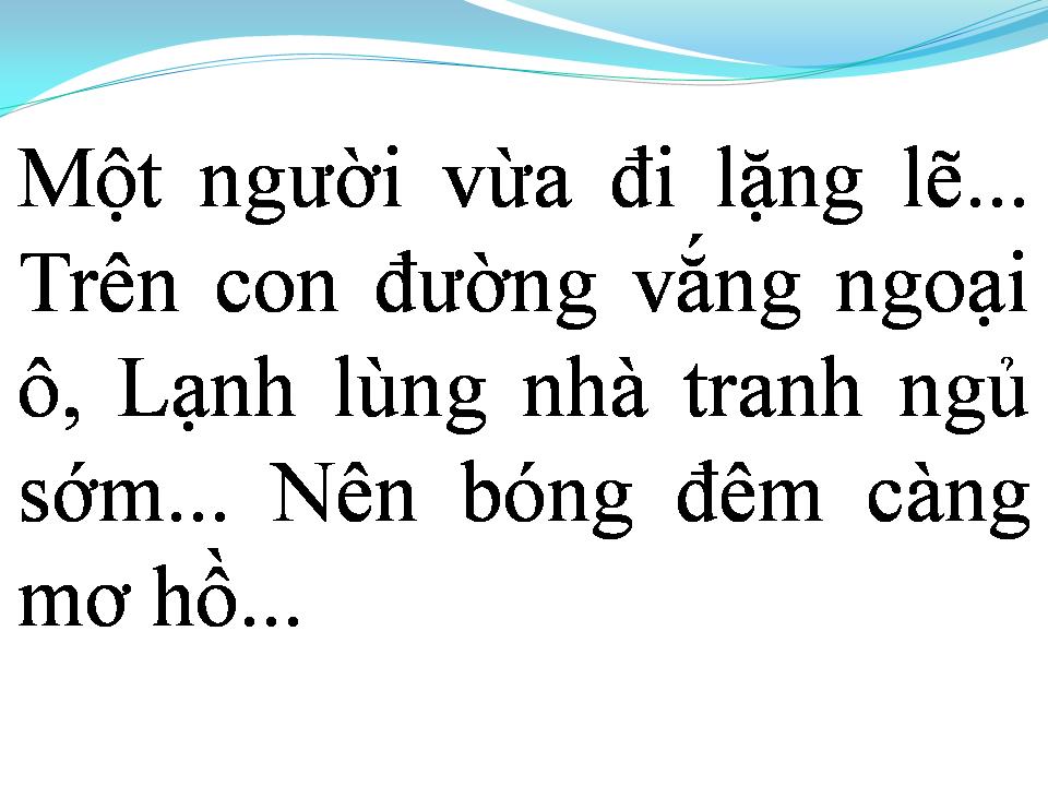 Lời bài hát NGOẠI Ô ĐÈN VÀNG